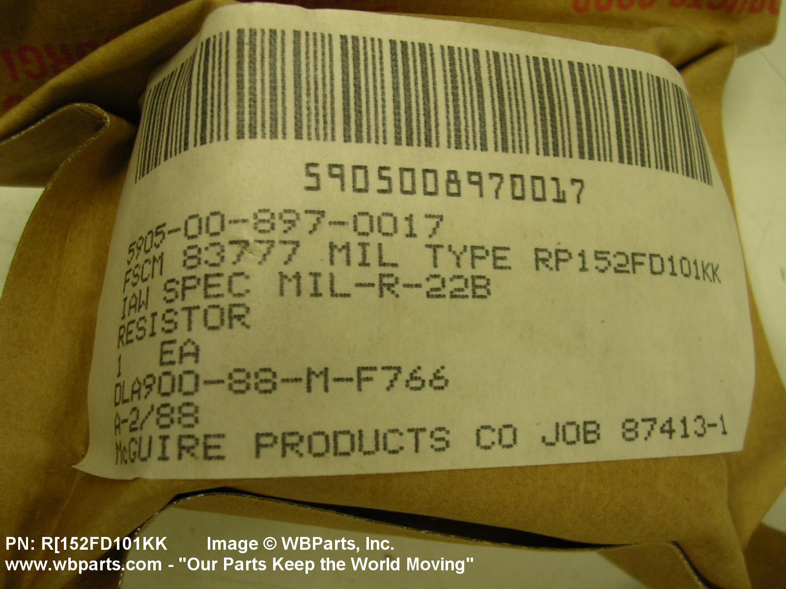 Part Number R[152FD101KK